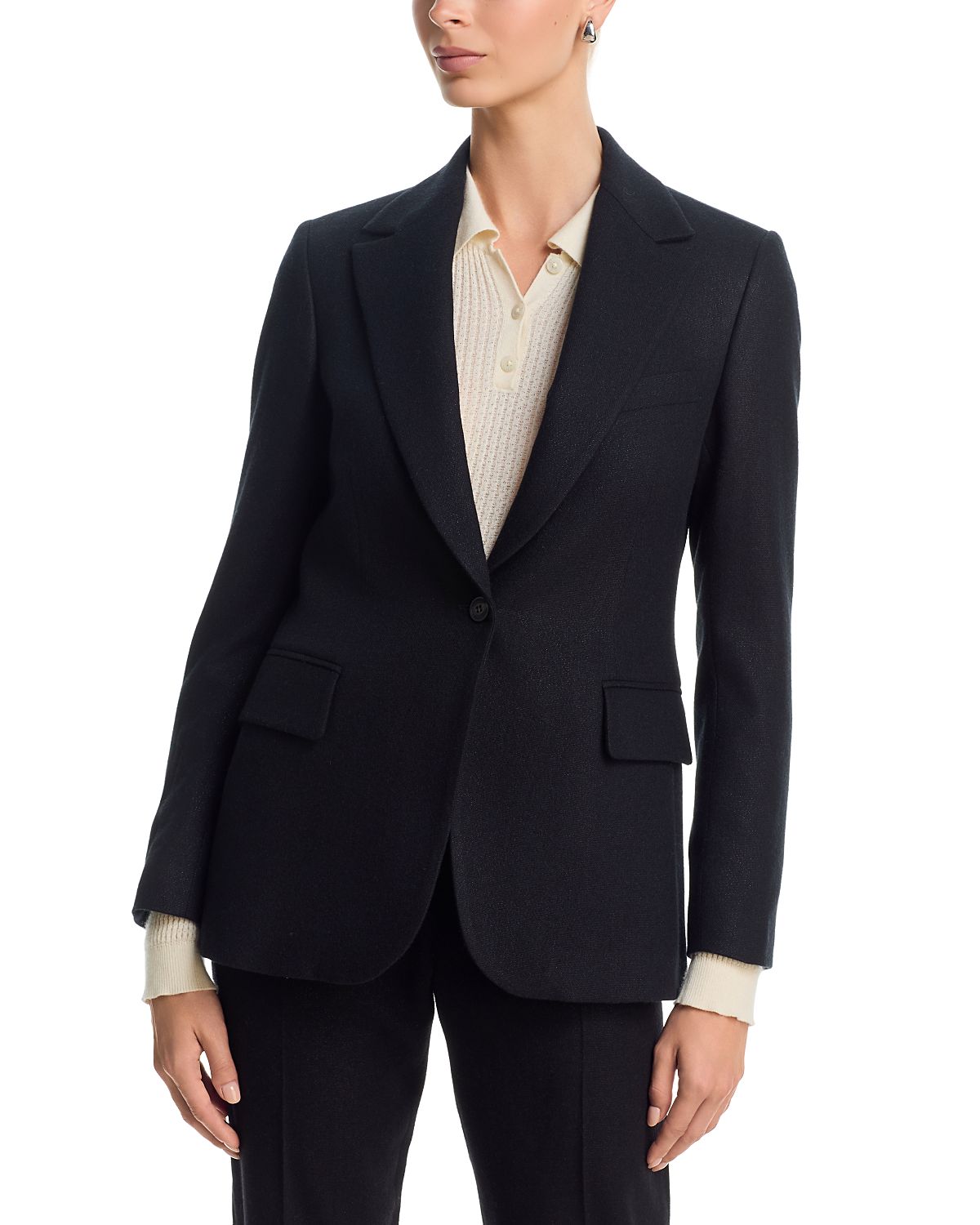 Eleventy Wool & Cashmere Single Breasted Blazer