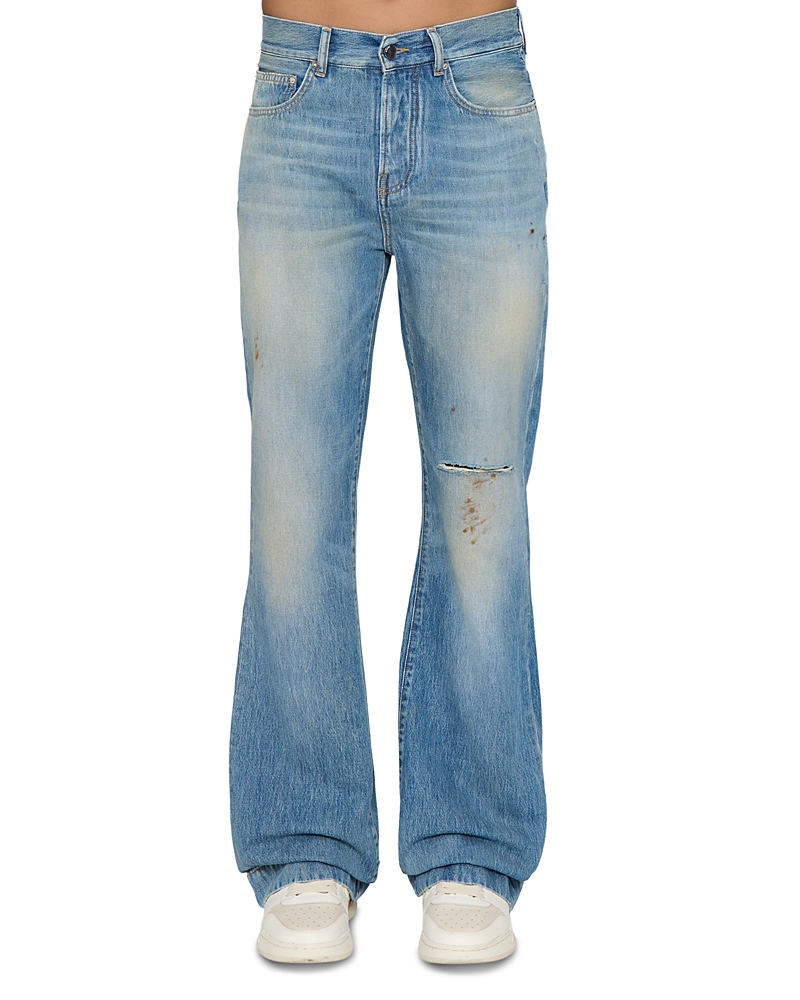 amiri Slash Bootcut Fit Jeans in Desert Sky