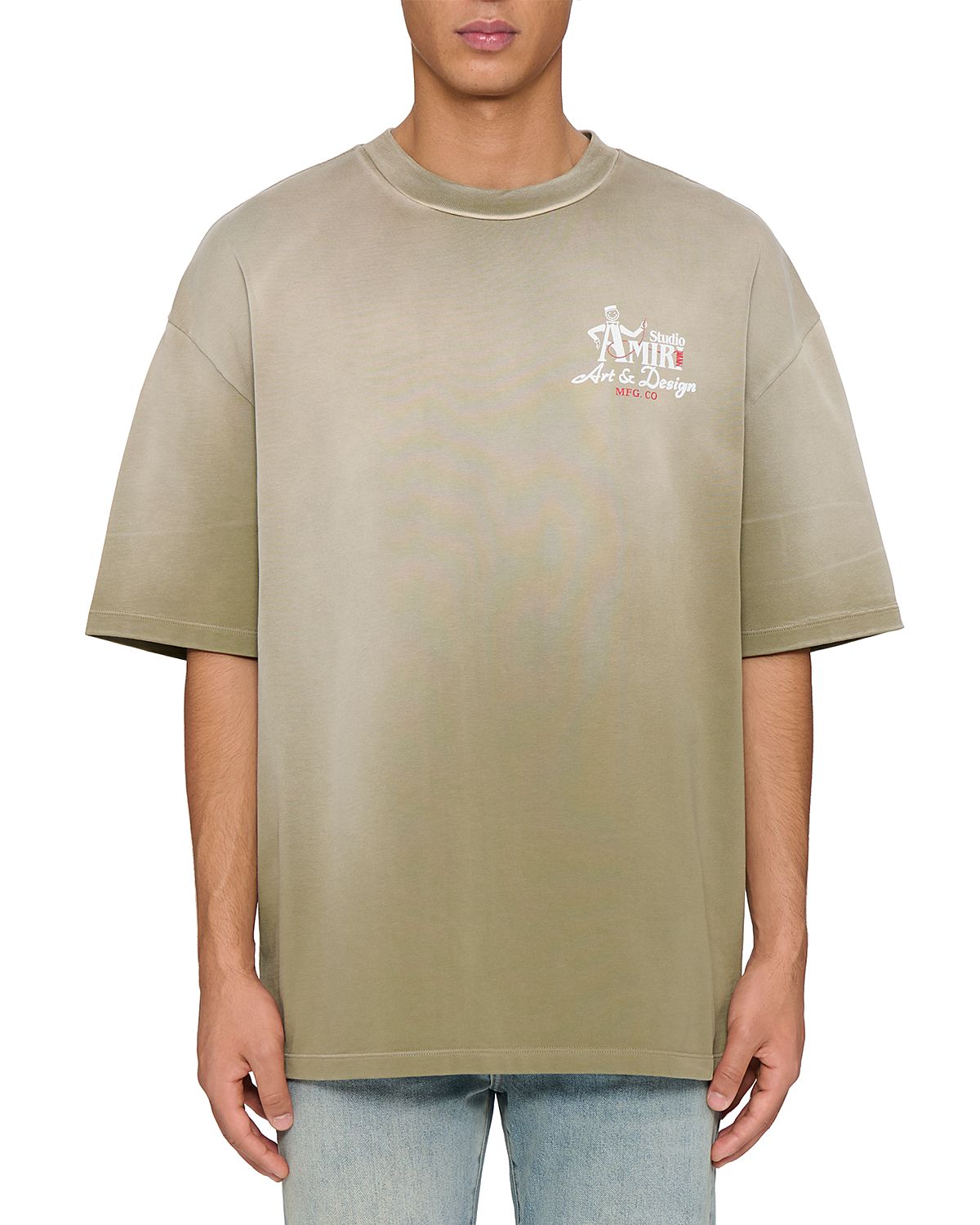 amiri Art & Design Studio Logo Cotton T-Shirt