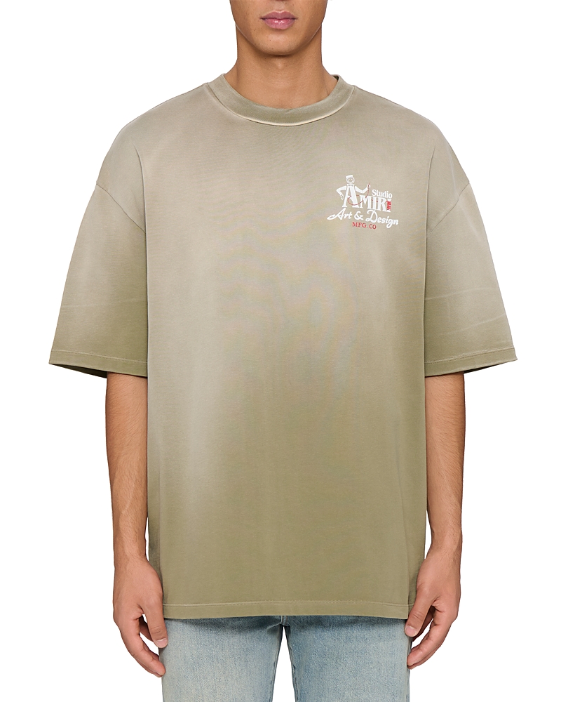 amiri Art & Design Studio Logo Cotton T-Shirt