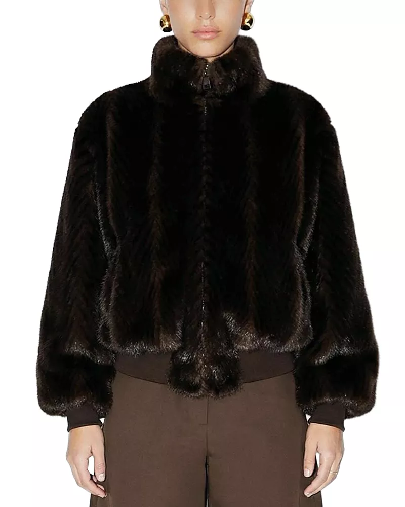 Ronny Kobo Mischa Faux Fur Jacket