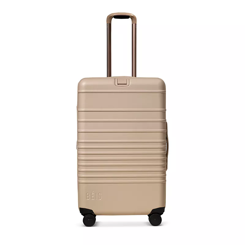 BEIS The Medium Check In Roller in Beige
