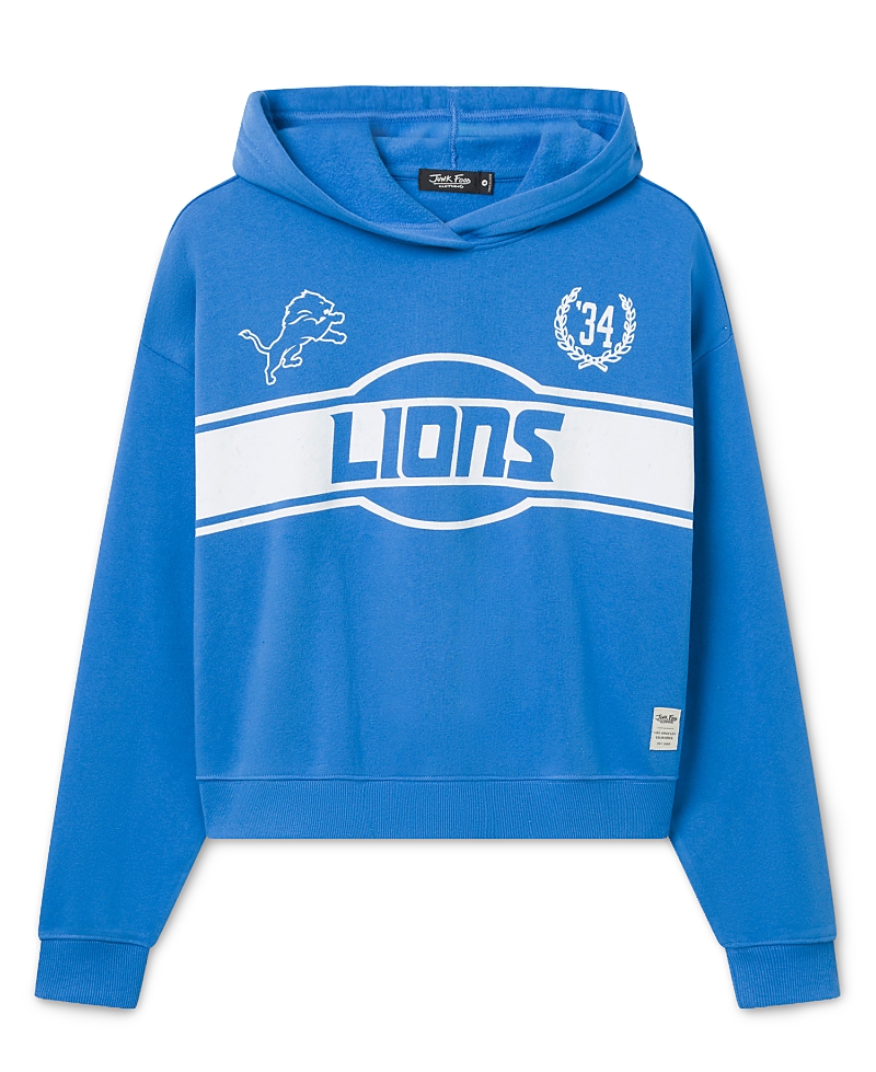 Junk Food Clothing Women's Detroit Lions Oversized Crop Hoodie