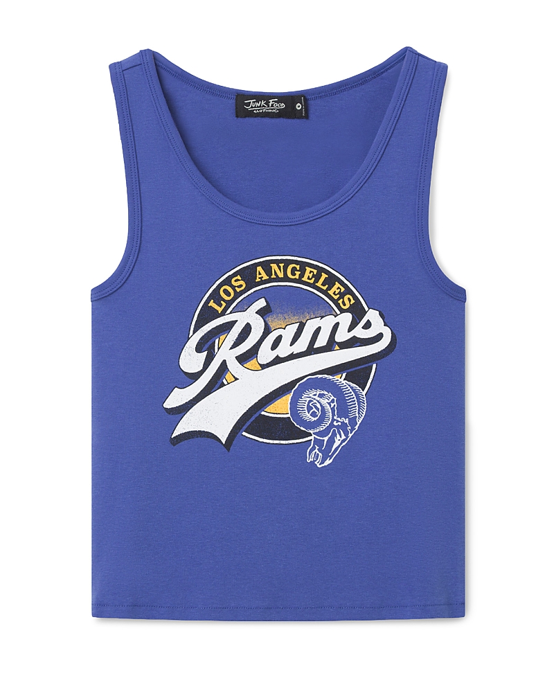 Junk Food Clothing Women's Los Angeles Rams Cropped Tank