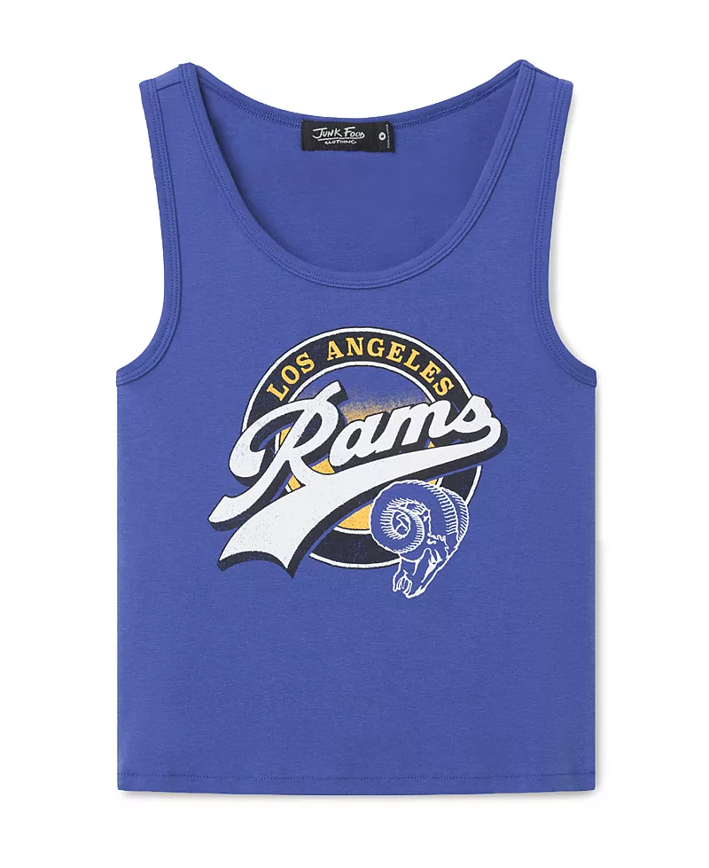 Junk Food Clothing Women's Los Angeles Rams Cropped Tank
