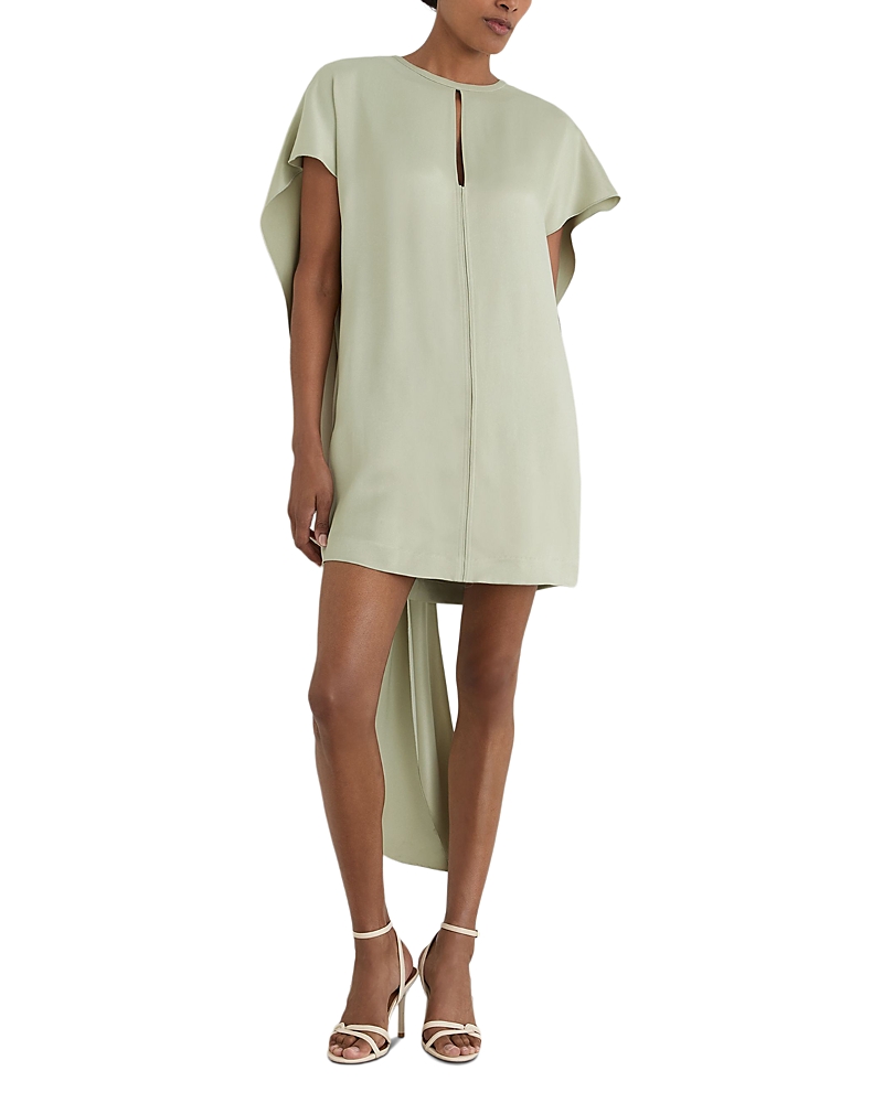 Reiss Alice Satin Cape Mini Dress