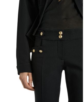 Pleated Wool Gabardine Trousers
