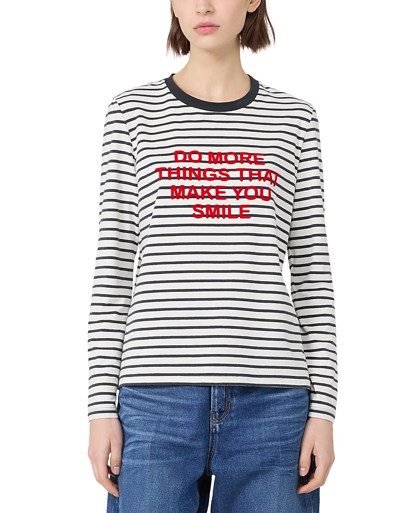 Weekend Max Mara Wkdvicino Striped Message Tee