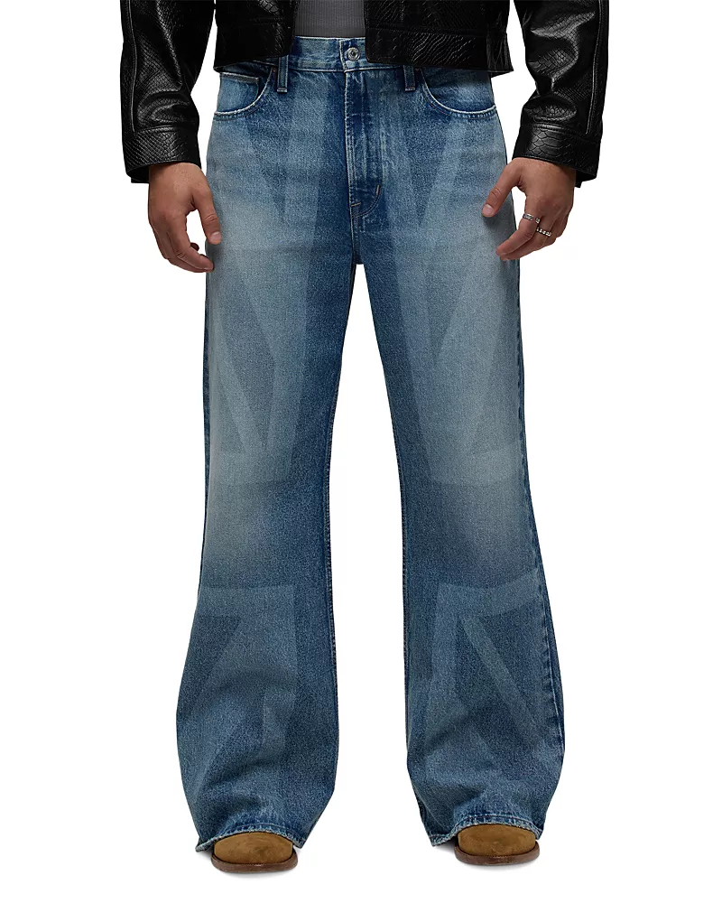 Hudson Luca Wide Leg Cotton 32 Jeans in Palace