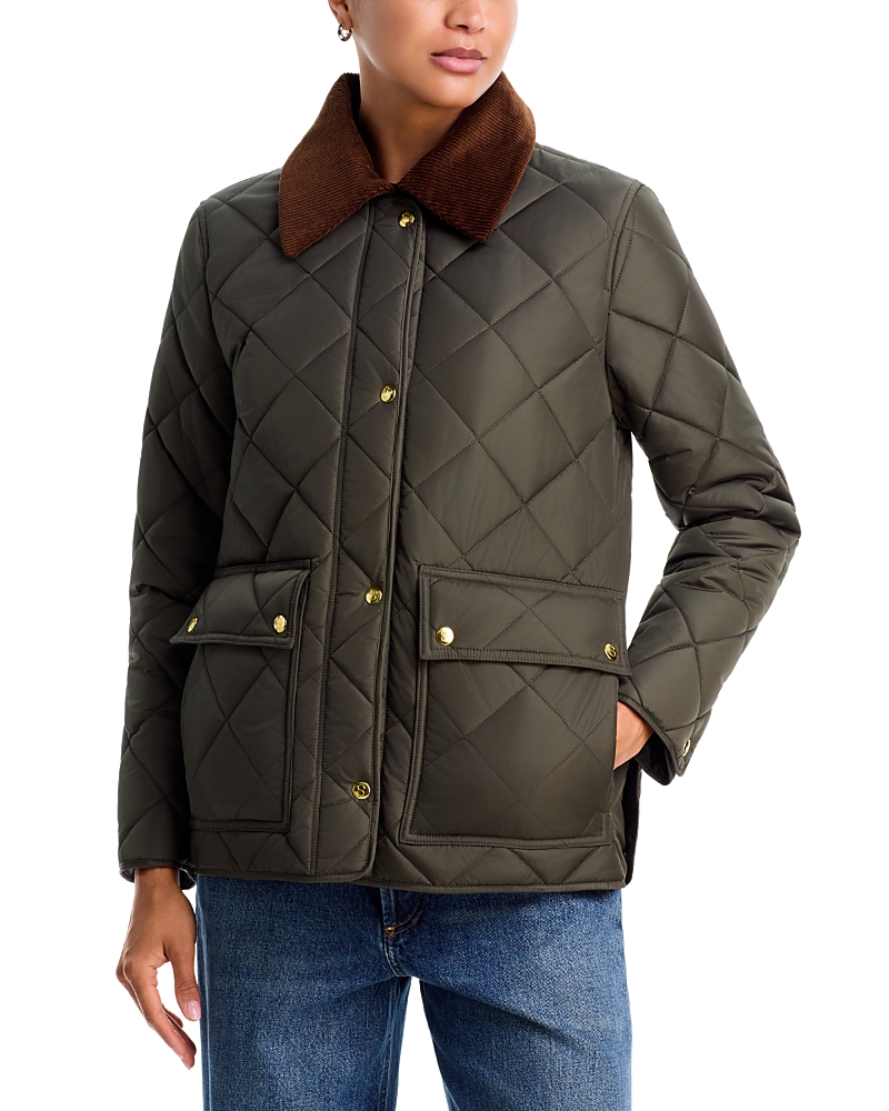 Aqua Quilted Barn Jacket - Exclusive