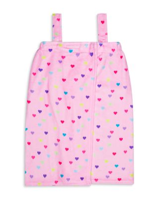 Girls' Heart Confetti Plush Spa Wrap - Little Kid, Big Kid