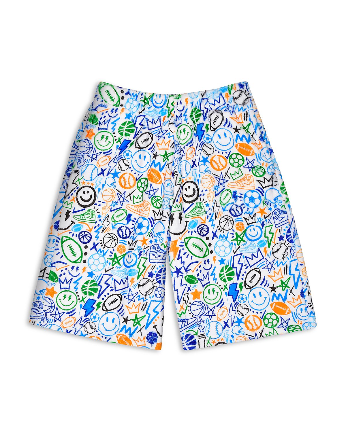 Iscream Boys' Corey Paige Let's Go Sports Plush Board Shorts - Little Kid, Big Kid