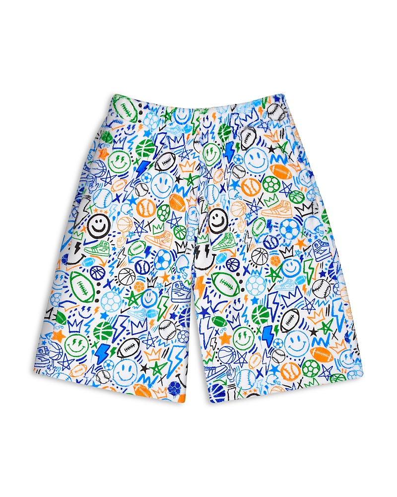Iscream Boys' Corey Paige Let's Go Sports Plush Board Shorts - Little Kid, Big Kid