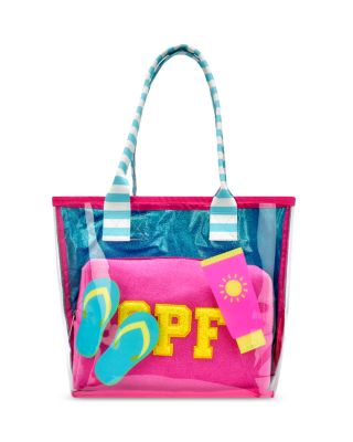 Girls' Pool Party Clear Tote & Cosmetic Bag Set, Little Kid, Big Kid