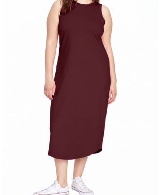  Women's Plus Cai High Neck Tank Dress