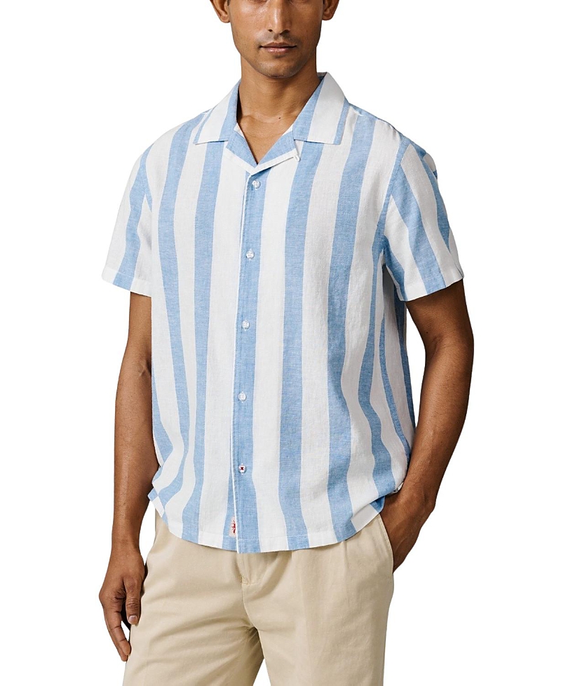 Aubin Abbey Cuban Collar Short Sleeved Shirt