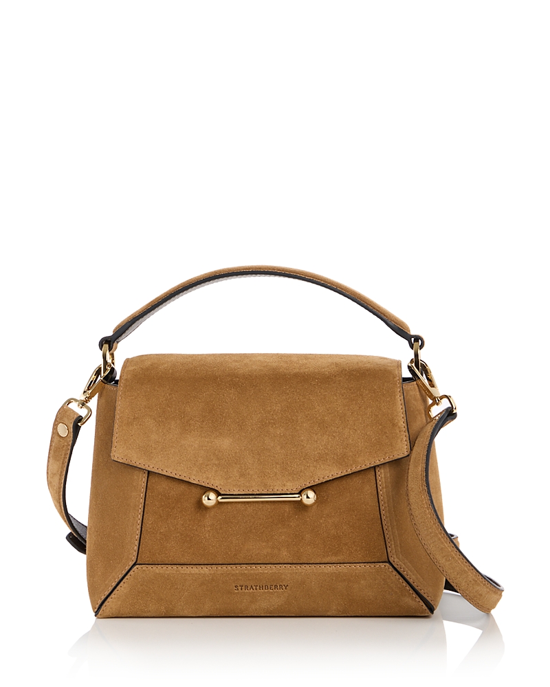 Strathberry Mosaic Suede Shoulder Bag