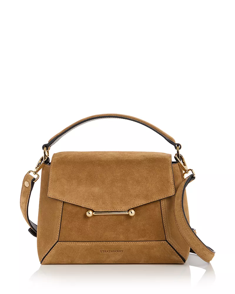 Strathberry Mosaic Suede Shoulder Bag