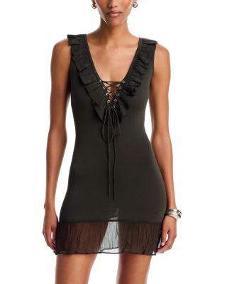 Mela Lace Front Mini Dress