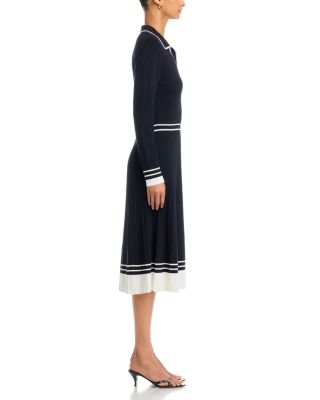 Color Blocked Polo Midi Dress - thumbnail 5