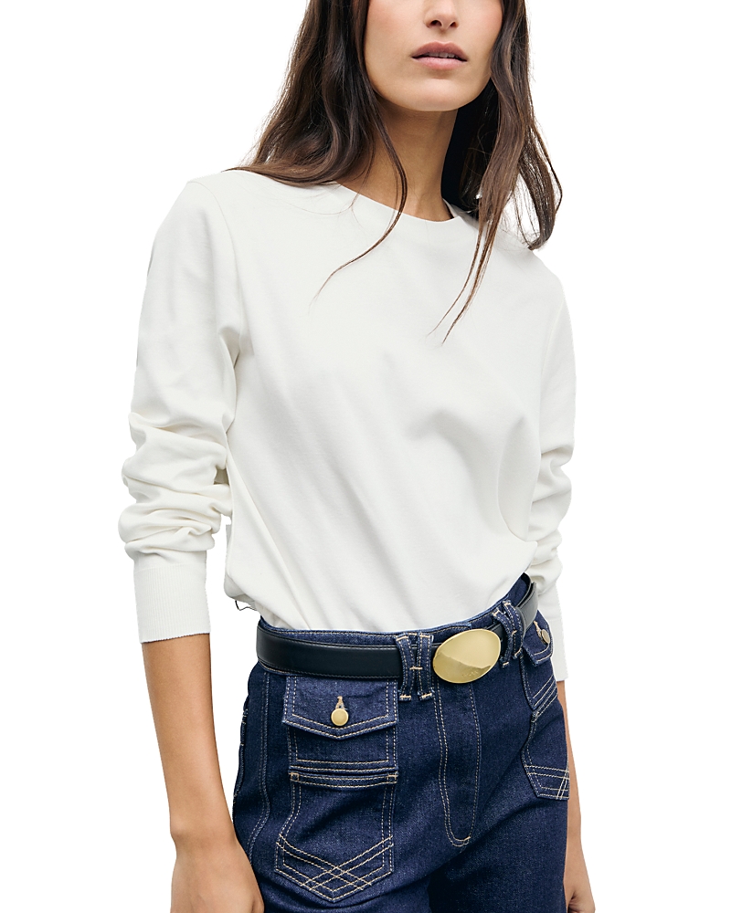 Gerard Darel Bara Cotton Long Sleeve T Shirt