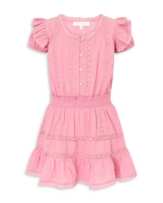 Girls' Jeriana Lace Trim Dress - Little Kid