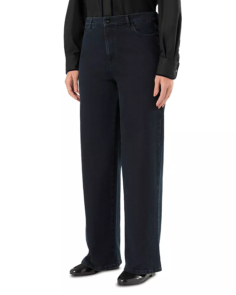 Marina Rinaldi Mrsvodka Wide Leg Jeans in Navy