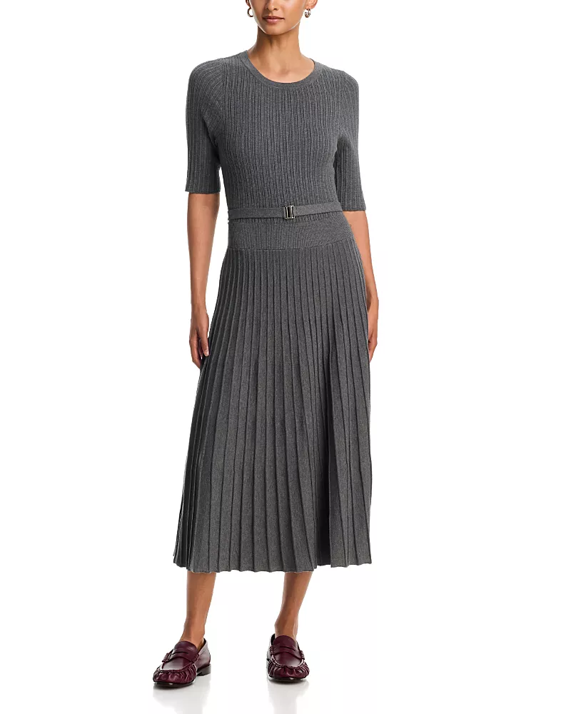 Veronica Beard Elthea Belted Midi Dress