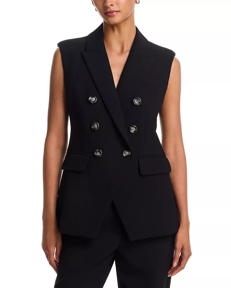 Veronica Beard Miller Double Breasted Blazer Vest