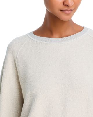 Reverse Fleece Cotton Sweatshirt - Exclusive - thumbnail 4