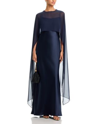 chiffon overlay dress Joseph Ribkoff Made in Canada Teri Jon Chiffon Overlay Embroidered
