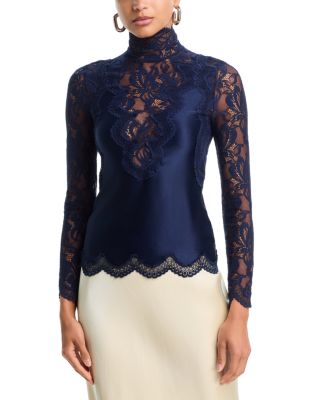 Lace Mock Neck Top