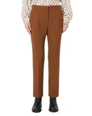 Wool Blend Side Tab Pants