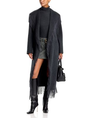 Carrie Fringe Robe Coat - thumbnail 2