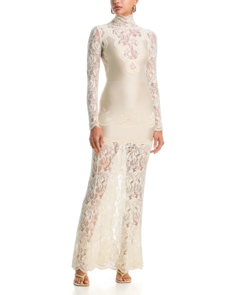 Rabanne Lace Long Sleeve Maxi Dress by Bloomingdale's