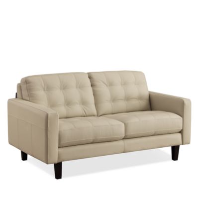 Maximo Leather Loveseat - Exclusive