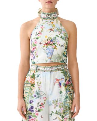 Cotton Halter Cropped Top