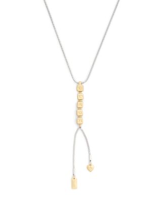 Signature COACH Cube Y Necklace, 15"
