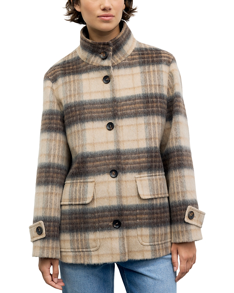 Gerard Darel Ally Printed Button Front Coat