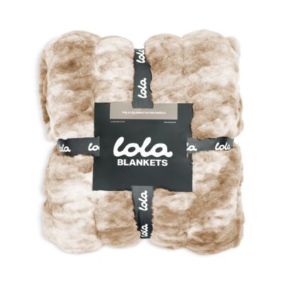 The Lola Original Ruched Faux Fur Blanket
