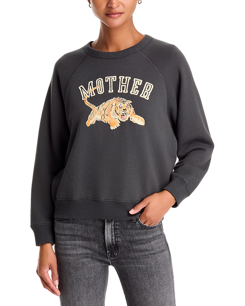 Mother The Concert Studded Graphic Sweatshirt