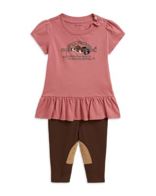 Girls' Polo Sportsman Jersey Tee & Leggings Set - Baby