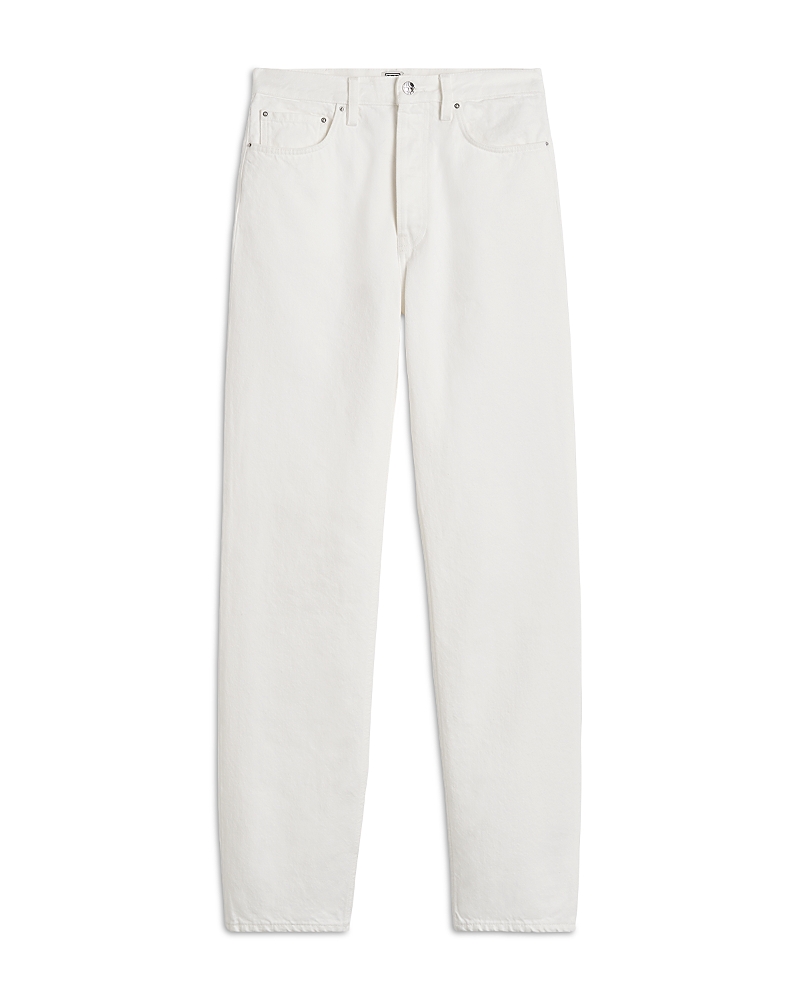 Toteme Classic Cut Cotton Jeans in Off White