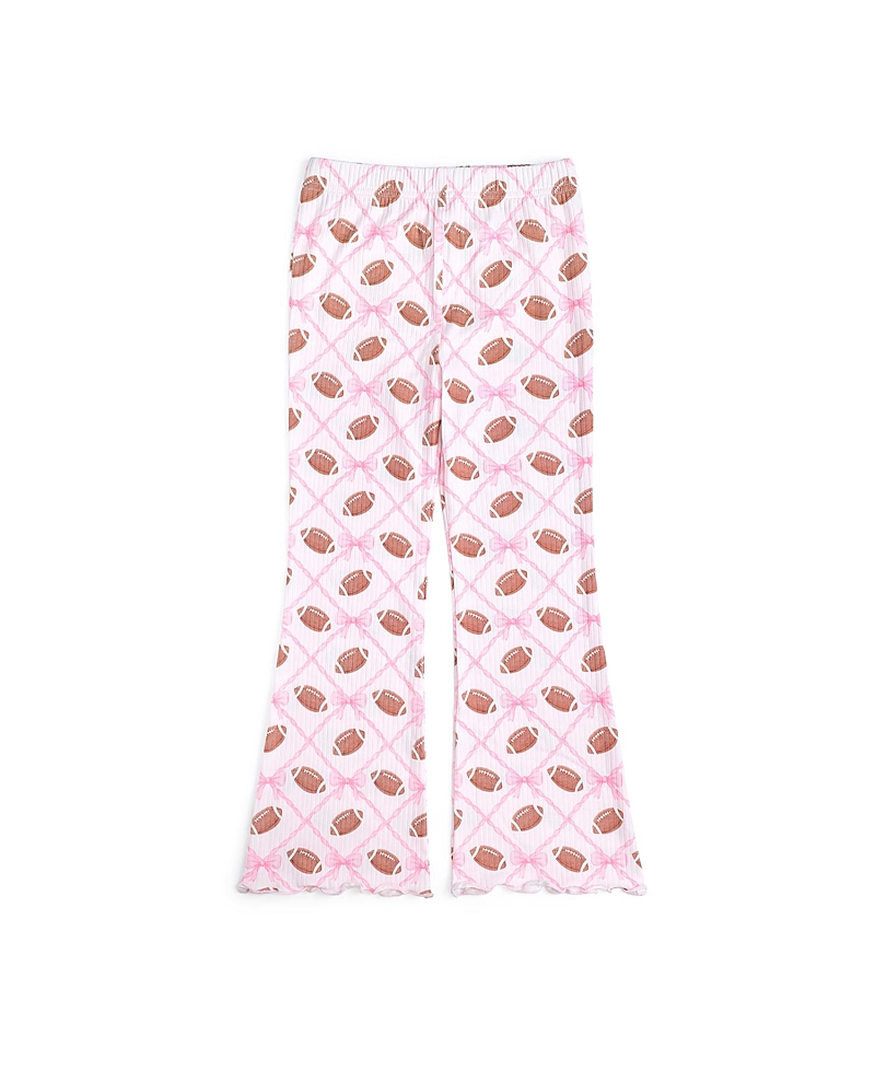 Sweet Wink Girls' Football Trellis Flare Legging - Baby, Little Kid