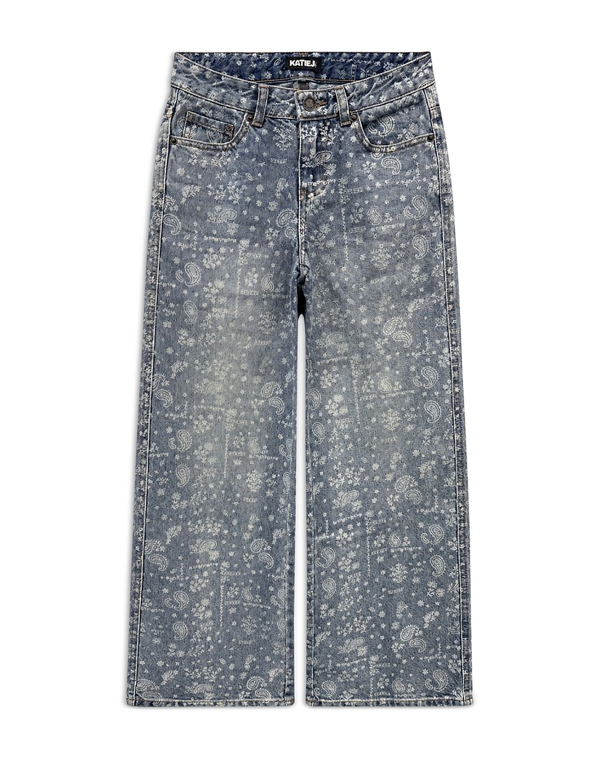 KatieJnyc Girls' Chicago Low Rise Wide Leg Jeans - Big Kid