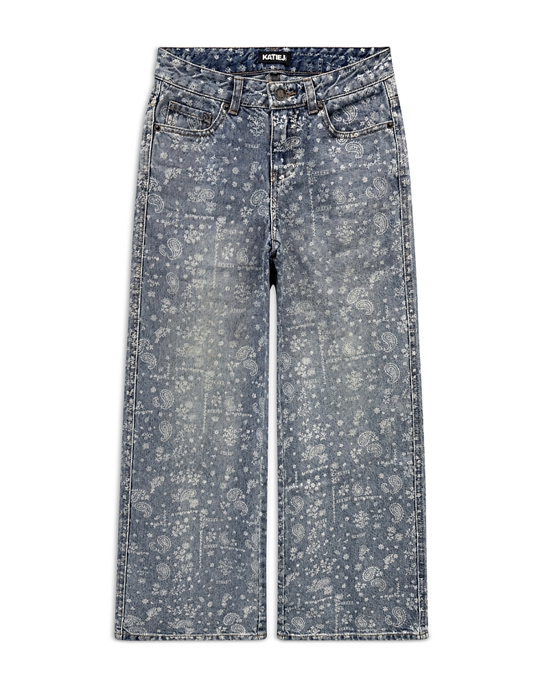 KatieJnyc Girls' Chicago Low Rise Wide Leg Jeans - Big Kid