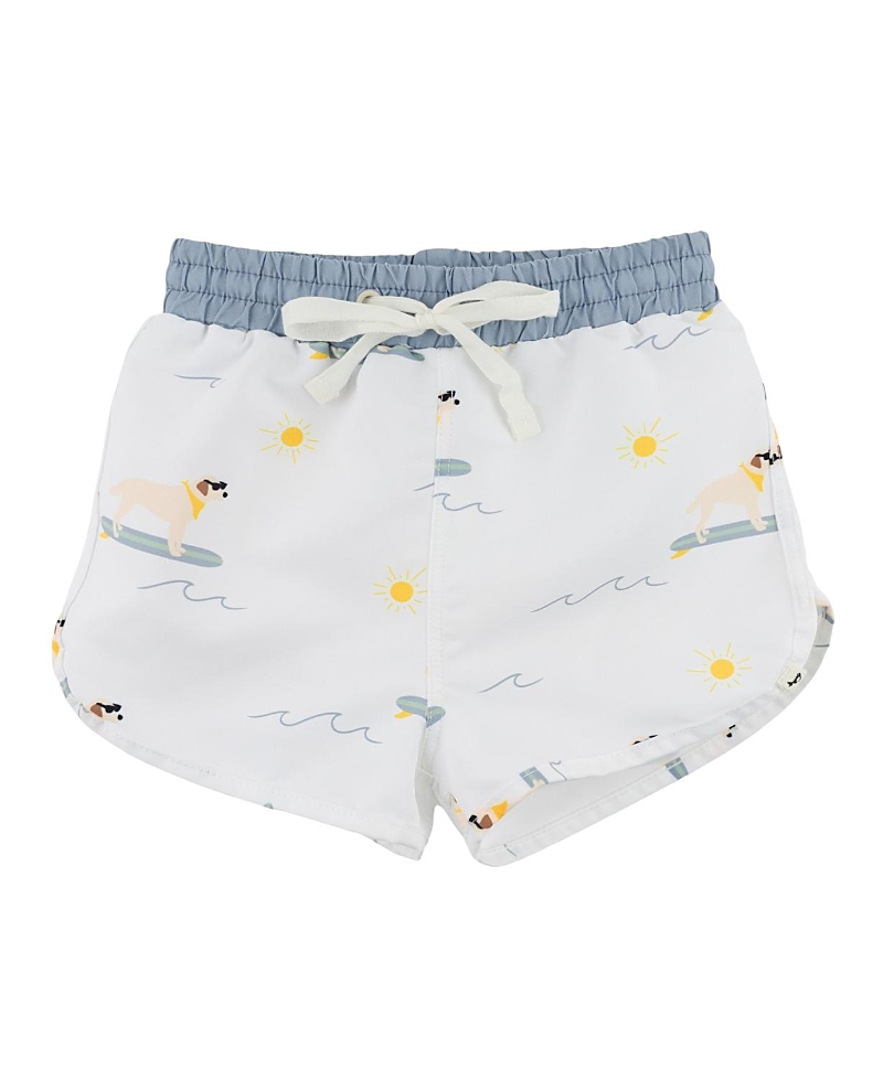 oh baby! Boys' Surfing Dog Aop Malibu Board Shorts - Baby, Little Kid, Big Kid
