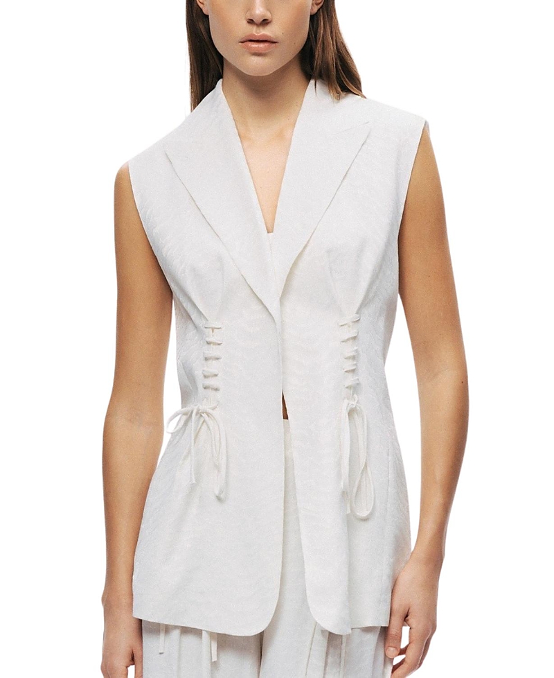 Nocturne Lace-Up Waist Tailored Vest