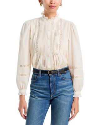 Bianca Lace Inset Blouse - Exclusive