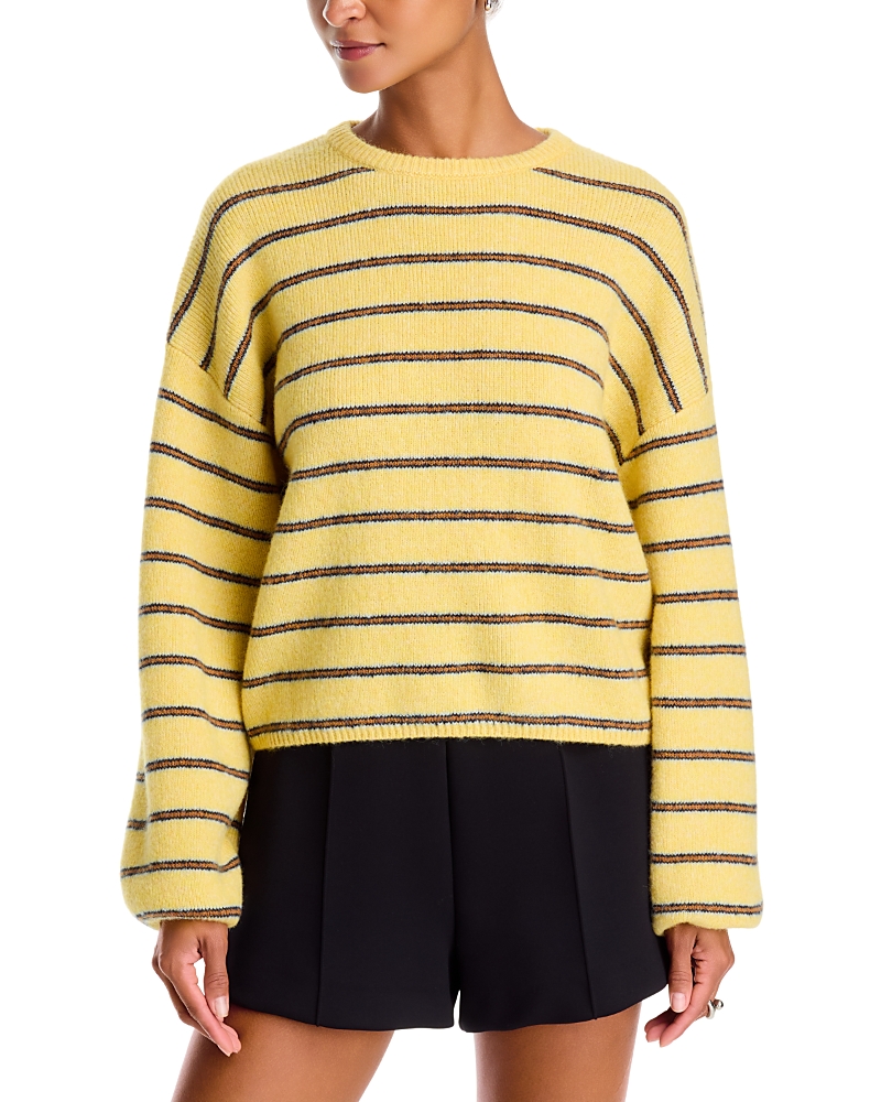 525 America Kensington Striped Cropped Sweater